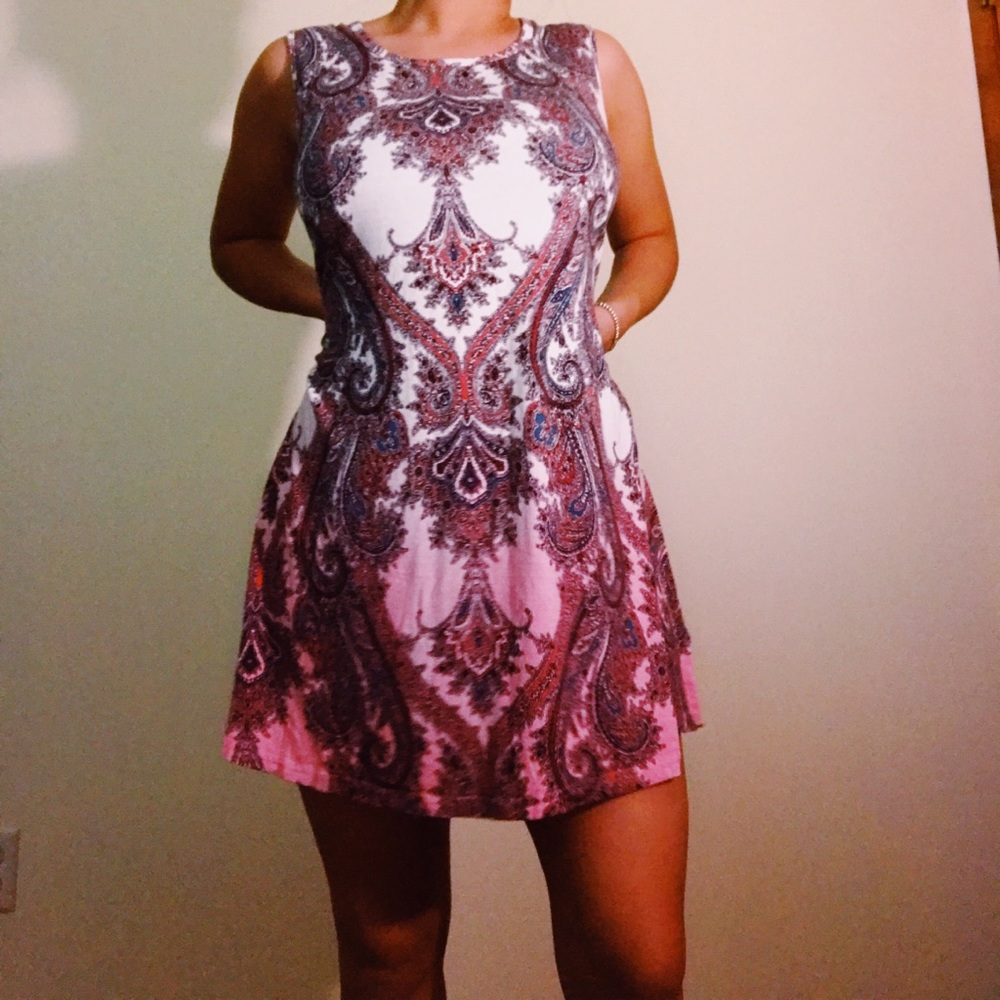 Pink printed Cotton dress